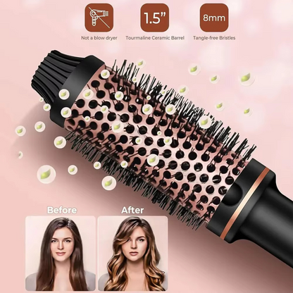 SukraGlow™ Venus Thermal Ionic Brush -  Volumizing Blowout Styler